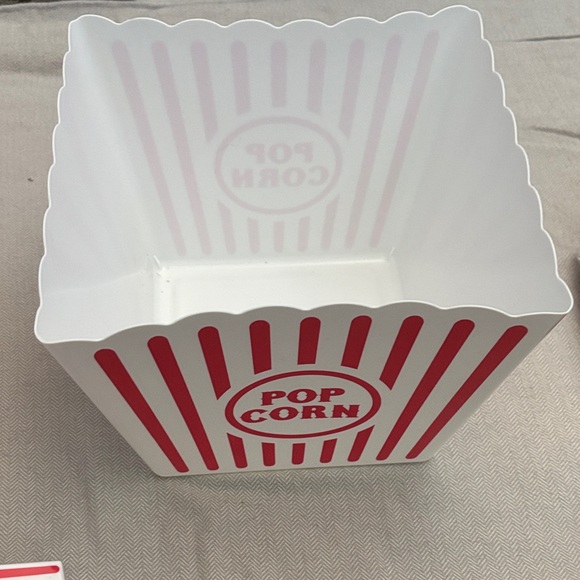 Popcorn Party Supplies Set with Red Silver and Black Accents - Picture 9 of 12